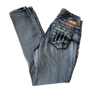 🔥🔥🔥VIOR Levanta Pompis Women's Skinny Jeans, Size 11, 4 Buttons, Twist Pocket